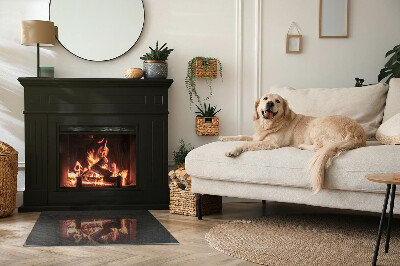 Plaat voor onder kachel Patroon van stenen bestrating