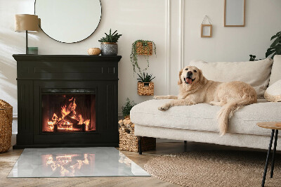 Vloerplaat openhaard Abstracte vormgeving in vormen