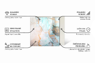 Plaat voor onder kachel Abstract 3D-patroon