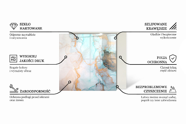 Plaat voor onder kachel Natuurlijk patroon van houten planken