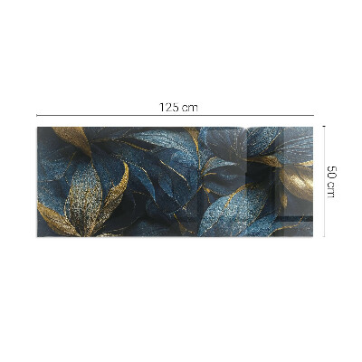 Vloerplaat openhaard Chique bladeren in een patroon