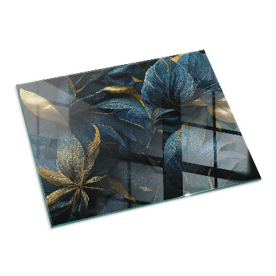 Vloerplaat openhaard Chique bladeren in een patroon