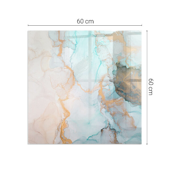 Plaat voor onder kachel Abstracte kleurgolven