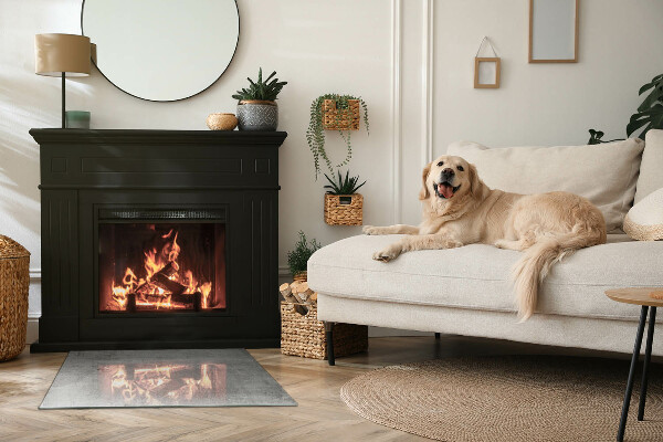 Vloerplaat openhaard Betonconstructie in stijl