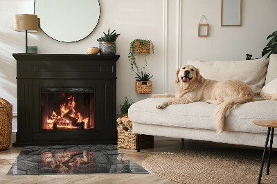 Plaat voor onder kachel Natuursteenmotief