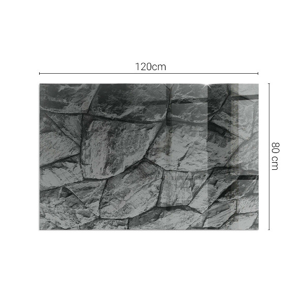 Plaat voor onder kachel Natuursteenmotief