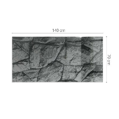 Plaat voor onder kachel Natuursteenmotief