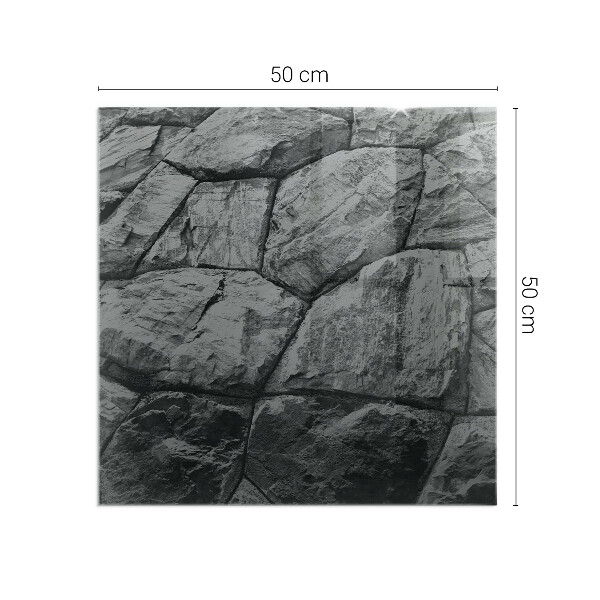 Plaat voor onder kachel Natuursteenmotief