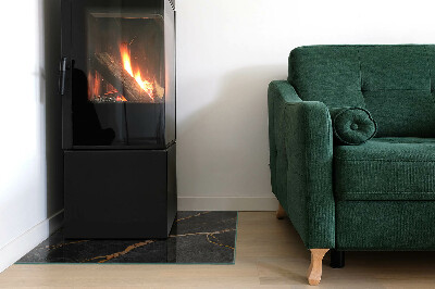 Vloerplaat openhaard Klassiek marmer met subtiele aderen.