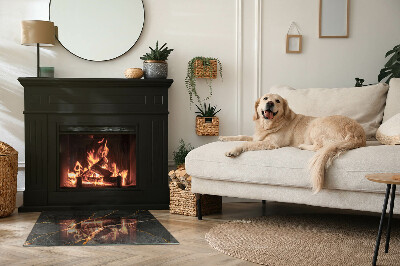 Vloerplaat openhaard Klassiek marmer met subtiele aderen.