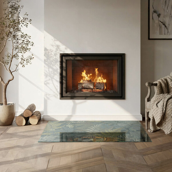 Vloerplaat openhaard Vlinders tussen plantenaccenten