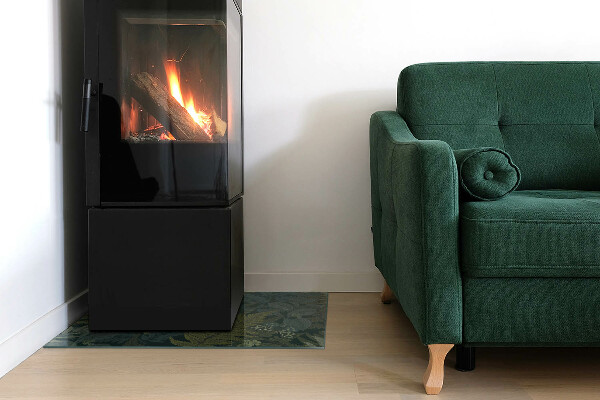 Vloerplaat openhaard Vlinders tussen plantenaccenten