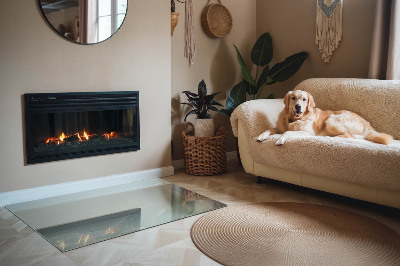 Vloerplaat openhaard Elegant marmermotief