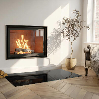 Plaat voor onder kachel Kleur: Donker grafiet