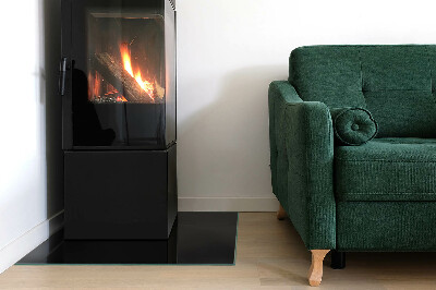 Plaat voor onder kachel Kleur: Donker grafiet