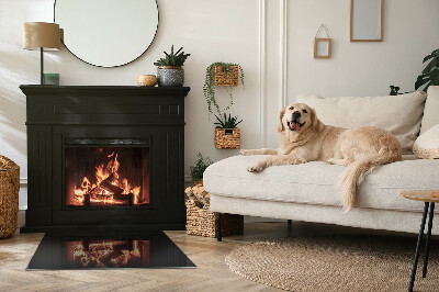 Plaat voor onder kachel Kleur: Donker grafiet