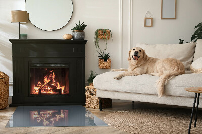 Plaat voor onder kachel Kleur: Donkerblauw