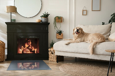 Plaat voor onder kachel Kleur: Donkerblauw