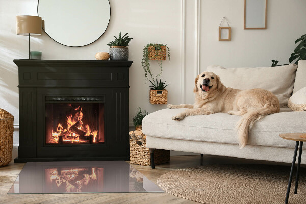 Plaat voor onder kachel Kleur beige