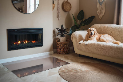 Plaat voor onder kachel Kleur beige