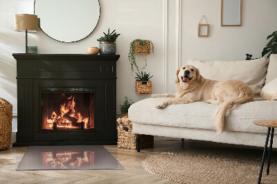 Plaat voor onder kachel Kleur beige