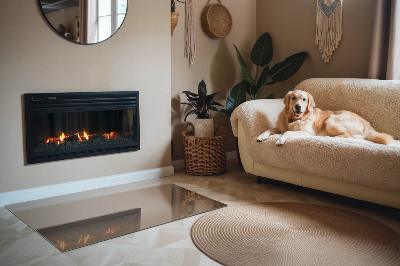 Vloerplaat openhaard Kleur bruin