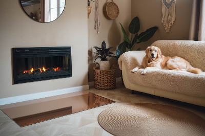 Vloerplaat openhaard Kleur bruin