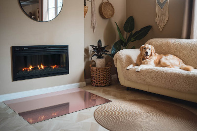 Plaat voor onder kachel Kleur roze