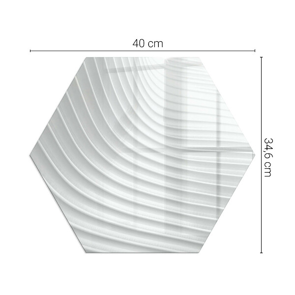 Zeshoekige onderplaat kachel Golven van subtiele vormen
