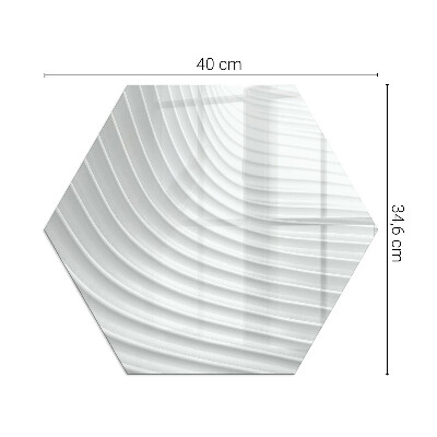 Zeshoekige onderplaat kachel Golven van subtiele vormen