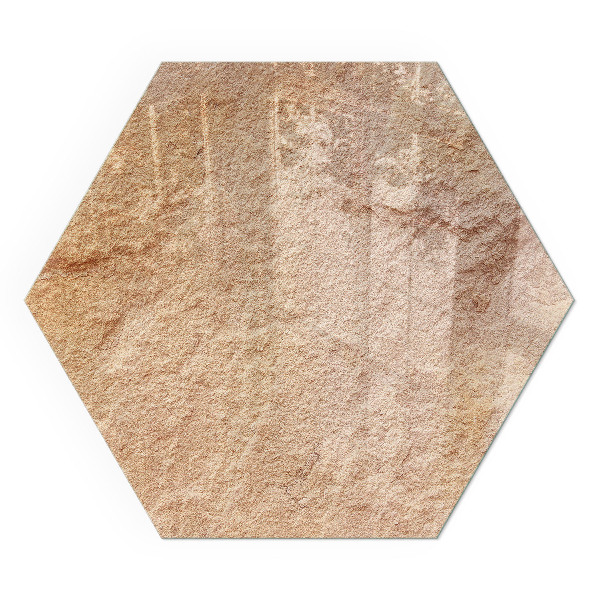 Zeshoekige onderplaat kachel De aard van de stenen structuur