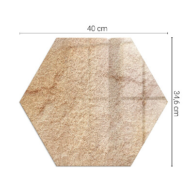 Zeshoekige onderplaat kachel De aard van de stenen structuur