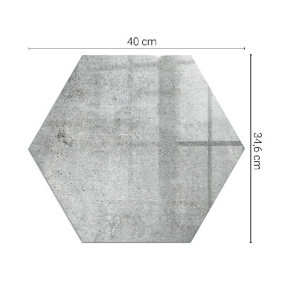 Zeshoekige onderplaat kachel Ruw betonpatroon
