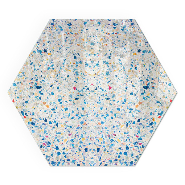 Zeshoekige onderplaat kachel Abstract textuurmotief