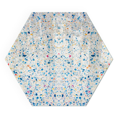 Zeshoekige onderplaat kachel Abstract textuurmotief