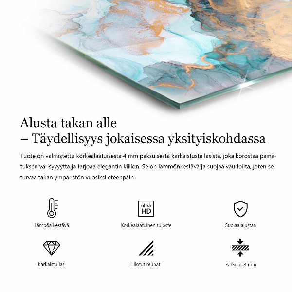 Zeshoekige plaat onder houtkachel Vloeiend abstract motief