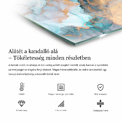 Zeshoekige plaat onder houtkachel Lichtcrème kleur