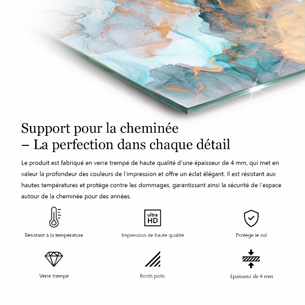 Zeshoekige plaat onder houtkachel Kleur: Lichtpaars