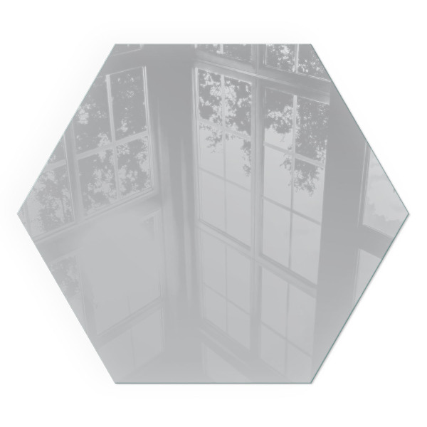 Zeshoekige onderplaat kachel Kleur: Lichtgrijs