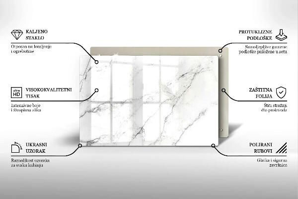 Grafkaars onderzetter Elegante marmertextuur