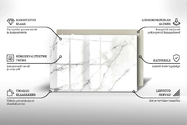 Grafkaars onderzetter Elegante marmertextuur