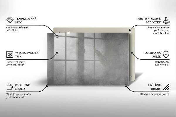 Glasplaat voor grafkaars Achtergrond met betontextuur