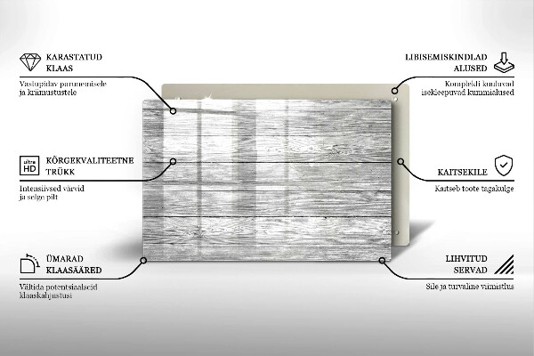 Grafkaars onderzetter Oude houten planken