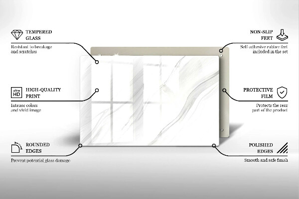 Grafkaars onderzetter Delicaat marmer