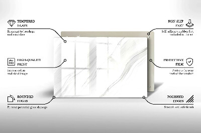 Grafkaars onderzetter Delicaat marmer