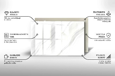 Grafkaars onderzetter Delicaat marmer