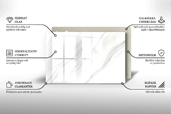 Grafkaars onderzetter Delicaat marmer