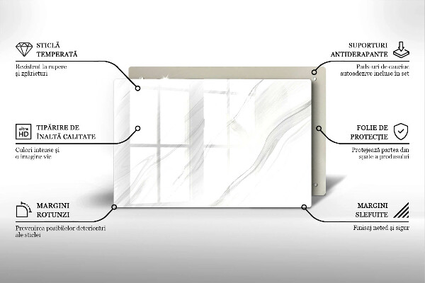 Grafkaars onderzetter Delicaat marmer