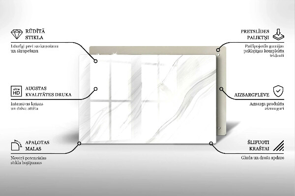 Grafkaars onderzetter Delicaat marmer