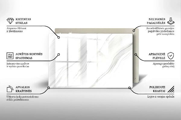 Grafkaars onderzetter Delicaat marmer